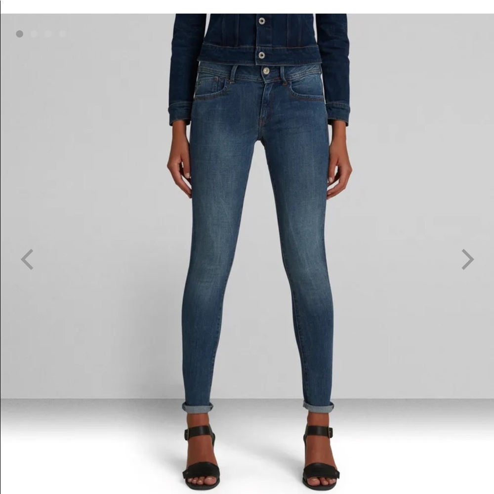 G Star RAW mid rise super skinny womens jean size 27